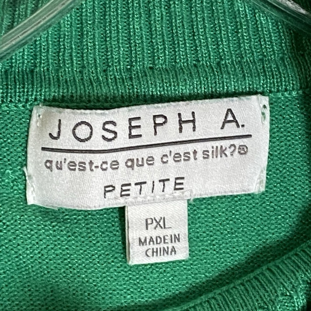 Joseph A Sweater Womens PXL Green Turtleneck Office Casual Comfortable Petite - Picture 11 of 16